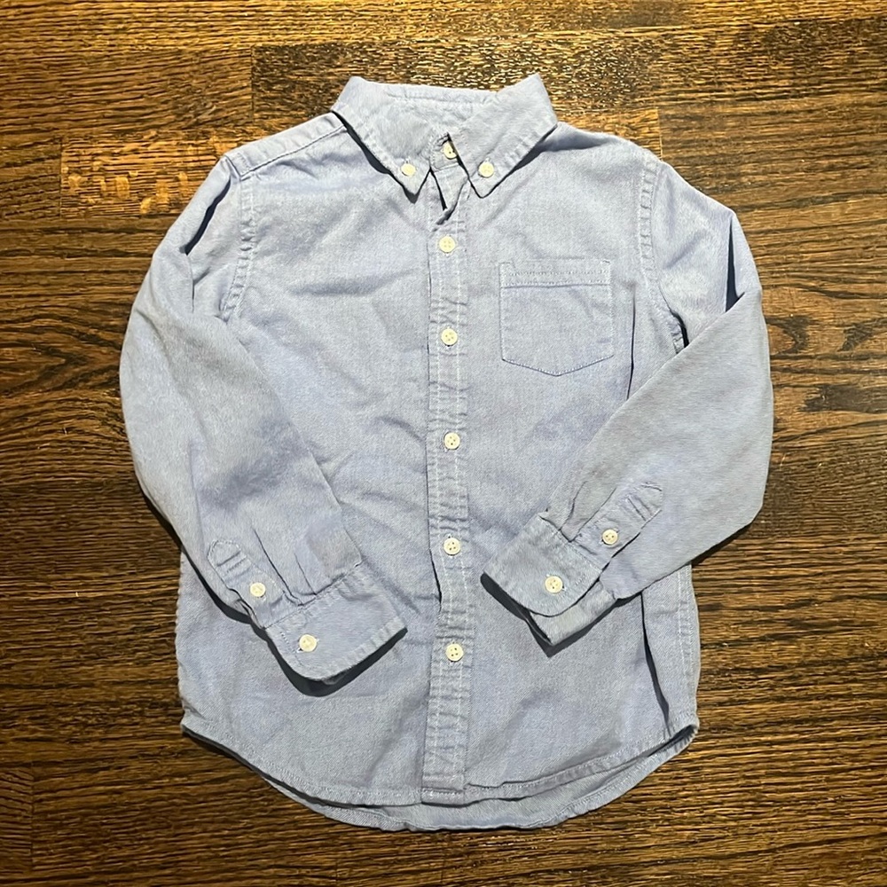 Janie and Jack Button Down Long Sleeve Shirt